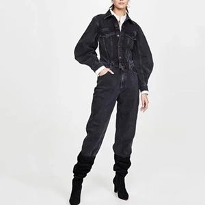 AGOLDE Vianka Denim Utility Long Sleeve Jumpsuit Size 2 - NWOT